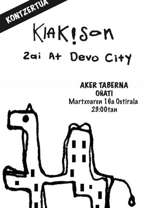 Klak!son taldeak zuzenekoa eskainiko du Oñatin