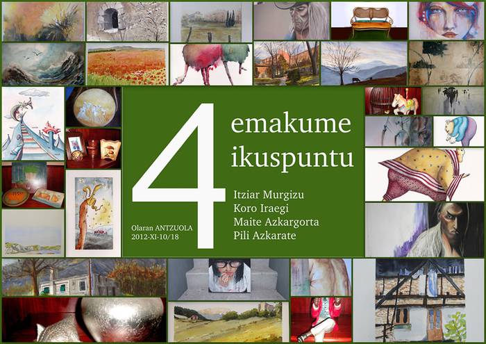 Lau emakumeren lau ikuspuntu, erakusketa ikusgai asteburuan