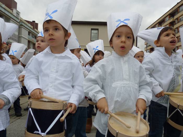 San Sebastian danborrak berotzen