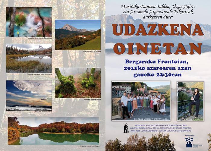 'Udazkena oinetan' ikuskizuna estreinatuko dute Bergaran: musika, dantza, poesia eta irudia