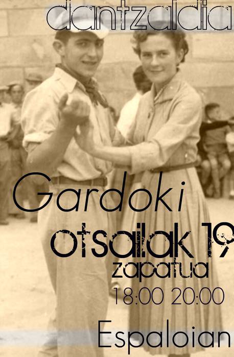 Dantzaldia Gardoki taldearekin zapatuan