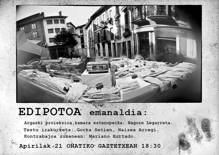 'Edipotoa' liburua aurkeztuko dute Oñatiko gaztetxean domekan
