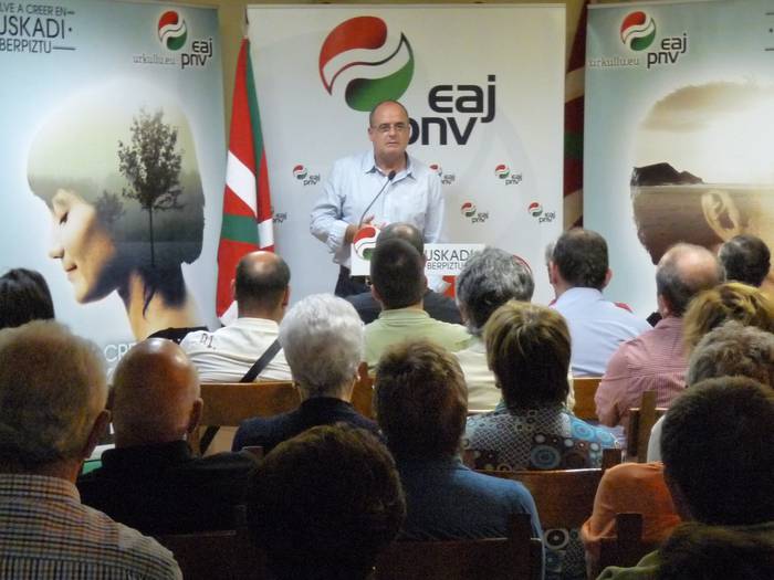 Joseba Egibar: "EAJ-k fidagarritasuna eskaintzen du eta euskal instituzioetan sinesten du"