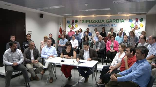 Gipuzkoa Garbia sortu dute Gipuzkoako EAJko hautetsiek, "ezker abertzalea atez ateko sistema inposatzen ari dela ikusita"