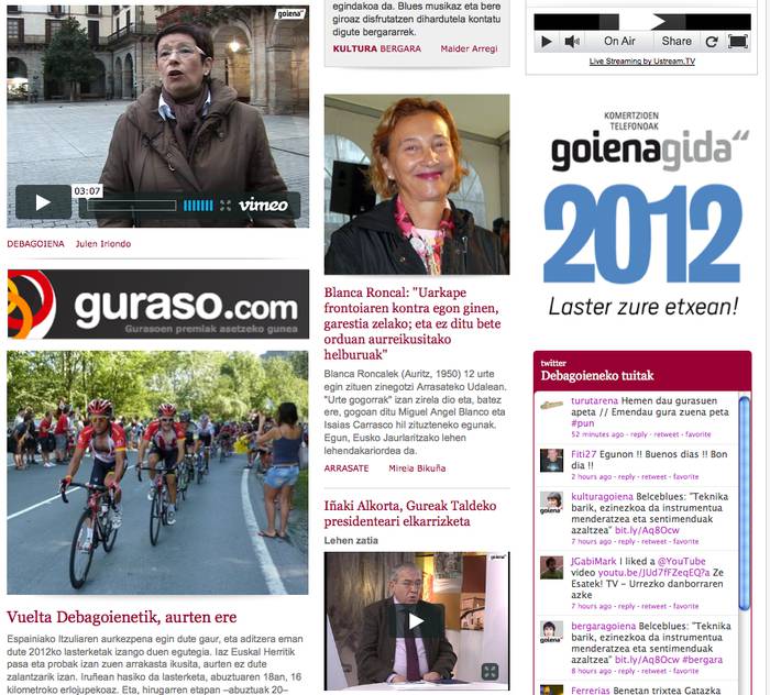 'Goiena.net' %50 hazi da 2011n