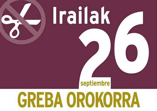 Greba erabatekoa izango da hezkuntzan eta udaletan, gainerako arloetan desberdintasunak egongo dira