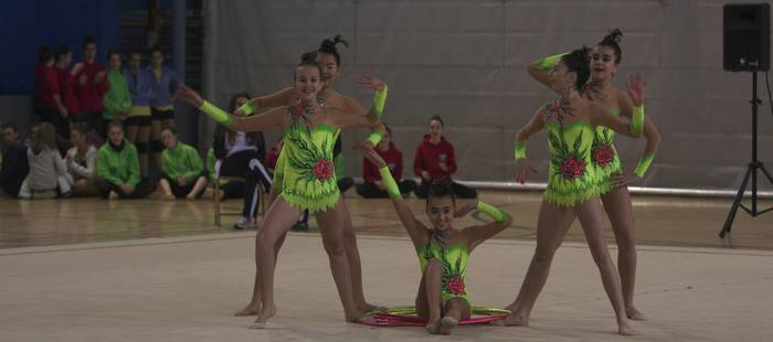 Gimnasia erritmikoko txapelketa bertan behera laga behar izan dute