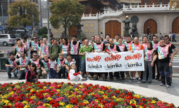 Shanghaiko debagoiendarrak ere Korrikarekin bat