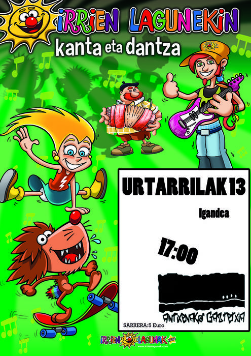 Irrien lagunak gaztetxera etorriko dira domekan