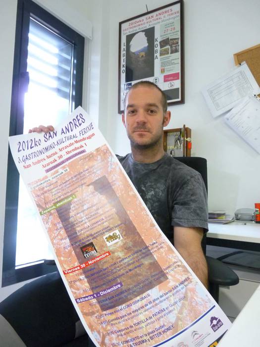Jon Barriocanal: "Adin eta gustu guztiendako egitaraua prestatu dugu San Andres eguna dela-eta"