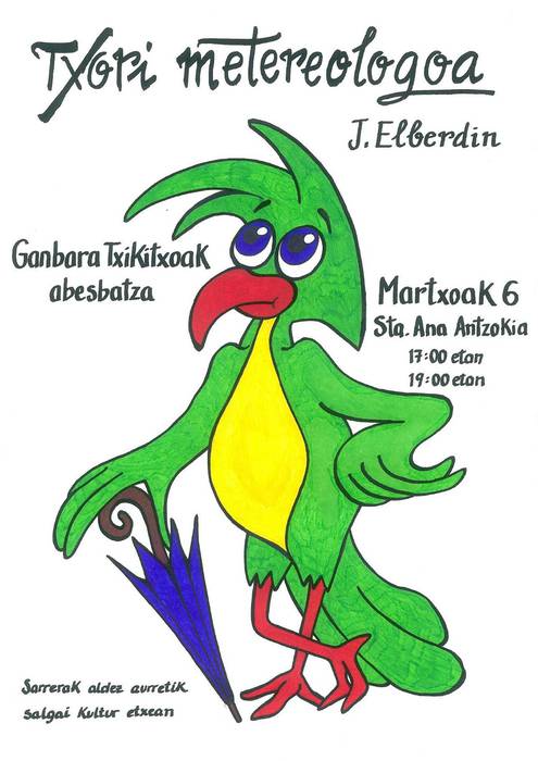 'Txori meteorologoa' musikala Oñatiko neska-mutikoen eskutik
