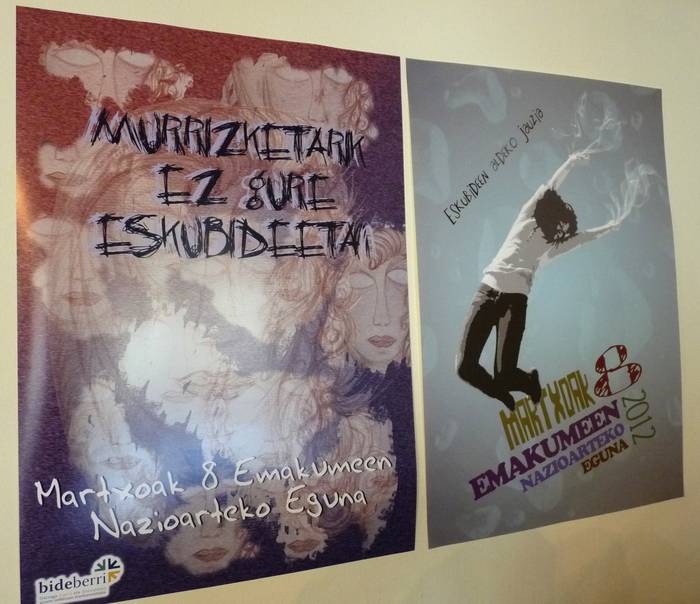 Emakumeen eskubideen aldeko murala egingo dute gaur, martxoak 9, plazan