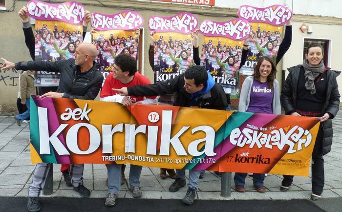 Egitarau zabala Korrikari ondoetorria egiteko