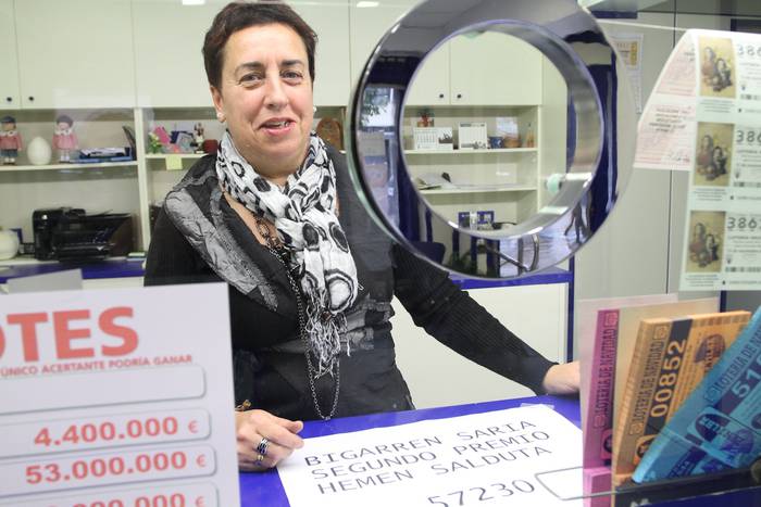 Euro zaparrada Bergarara: bi milioi eta erdi Loteria Nazionalarekin