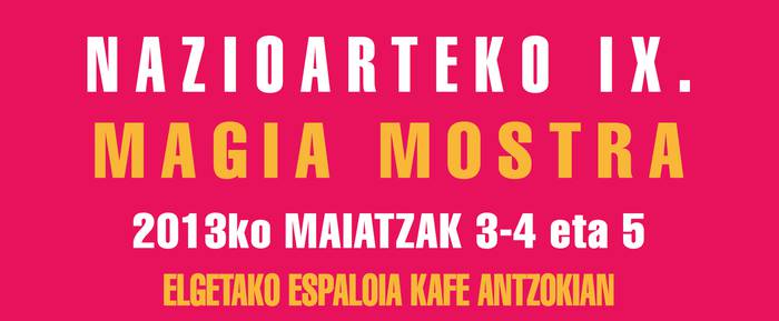 Goiena Klubak 5 sarrera bikoitz zozketatuko ditu Magia Mostrarako