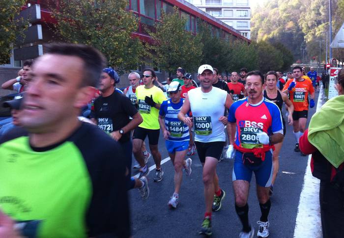Debagoieneko lasterkariak ere Donostiako maratoian