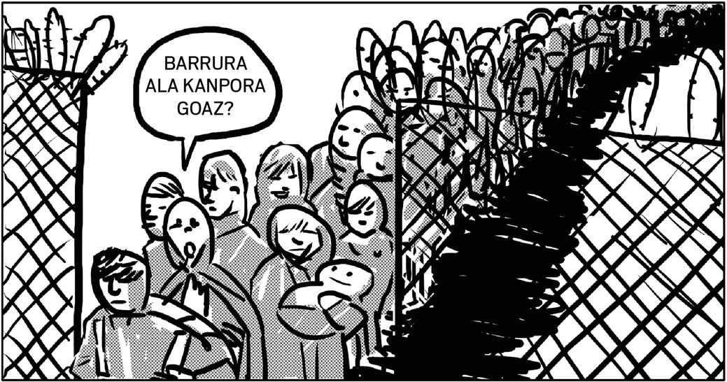 "Barrura ala kanpora?"