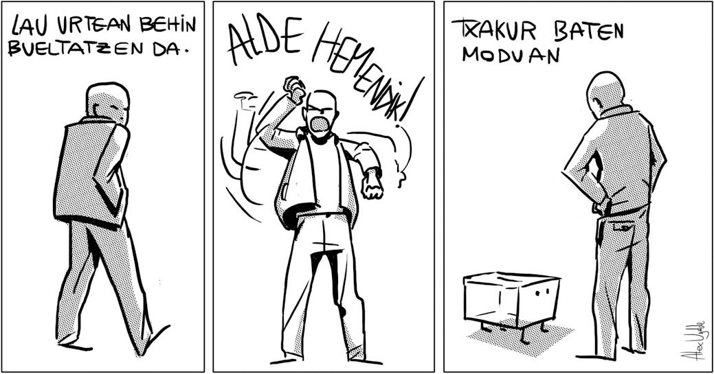 "Txakur baten moduan"