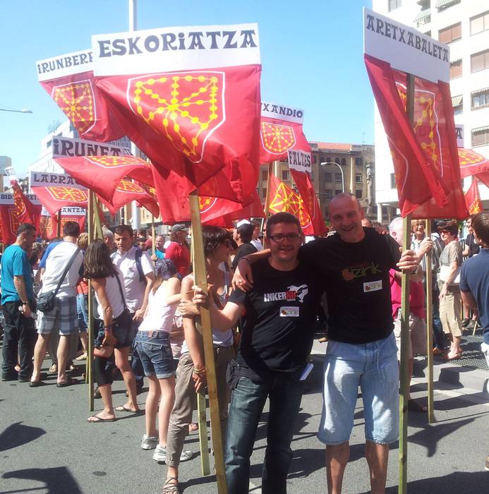 Nafarroa bizirik dela aldarrikatzen izan dira Iruñean