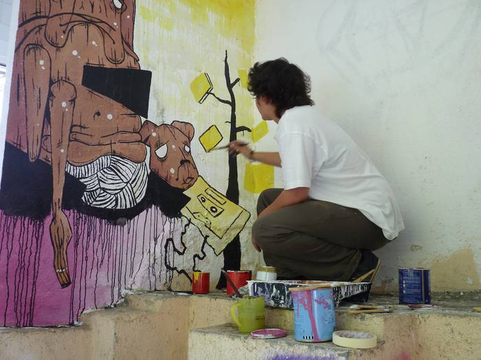 Deposeko entsegu lokalak txukuntzeko 'Graffiti Jaia' gaur gauean amaituko da