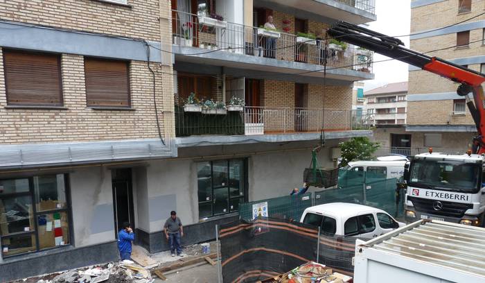 Gazteguneko obrak ekainerako amaitzea espero du Udalak; funtzionamenduan jartzea, berriz, urrian
