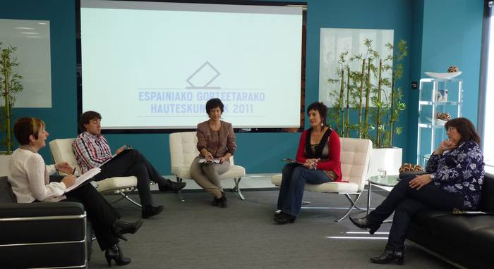 Lauko debate dinamikoa eskaini du Goiena telebistak Amaiur, EAJ, PSE-EE eta PPkoekin