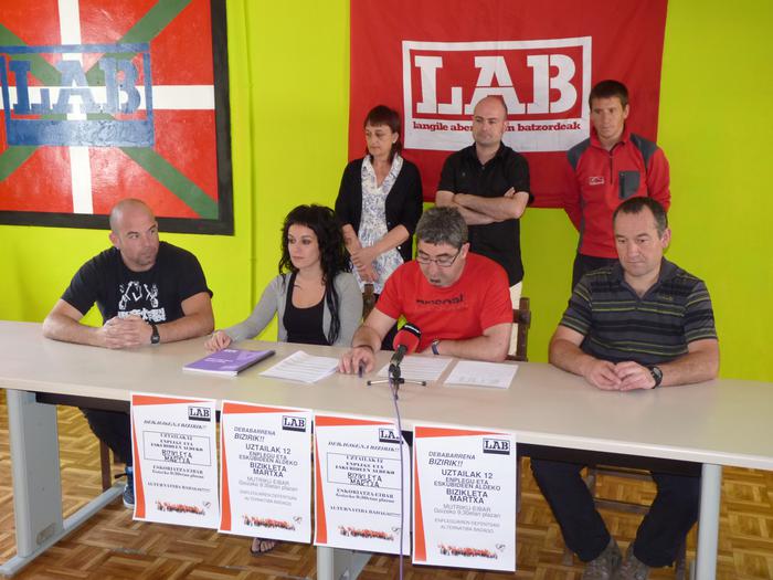 LABek antolatuta, bizikleta martxa uztailaren 12an