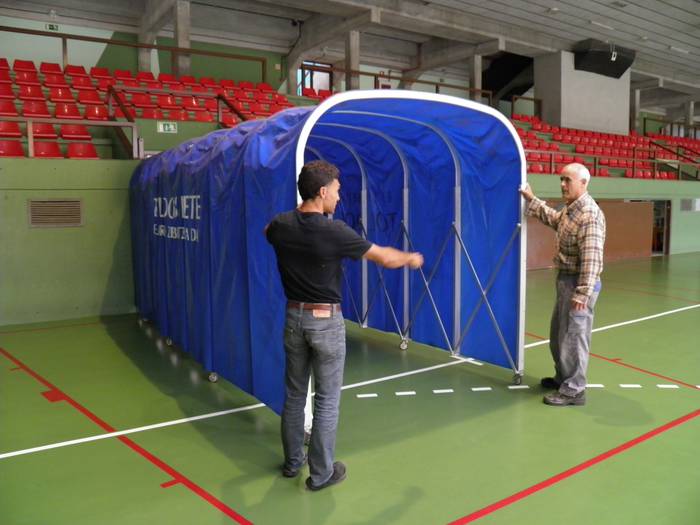 Saski berriak eta aldageletatik irteteko tunela EBA ligarako 