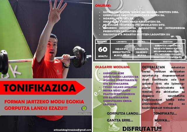 Irailean ere prezioak mantenduko ditu Udal gimnasioak 