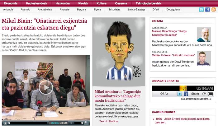 Goiena.net-ek %39 erabiltzaile gehiago urtebeteko epean