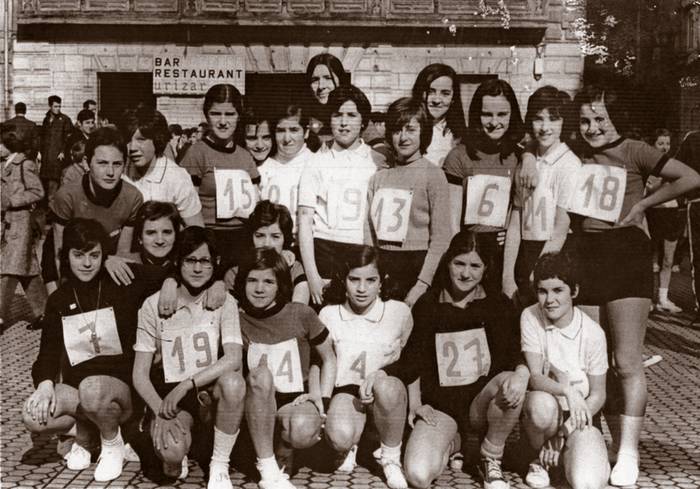 Atleta gazteak, duela 40 urte, Santamas krosean