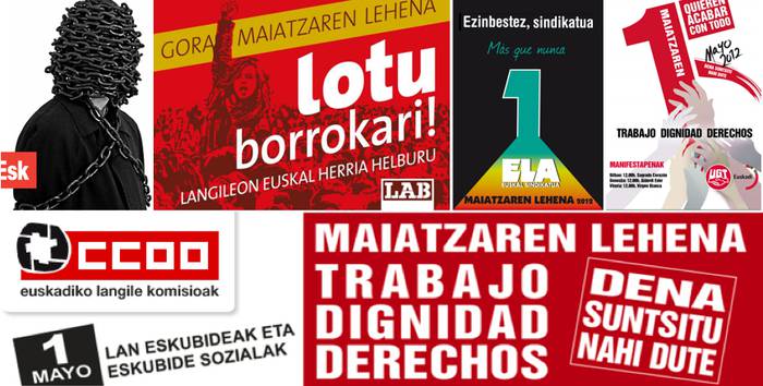 Sindikatuek dei egin dute gaurko mobilizazioetan parte hartzeko