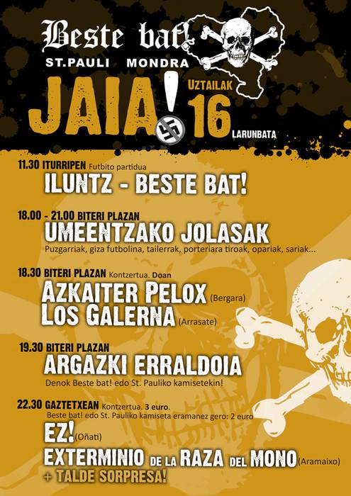 Beste bat! lagunartearen jaia uztailaren 16an