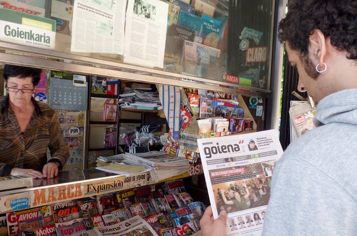Harrera beroa gaurko Goiena paperak