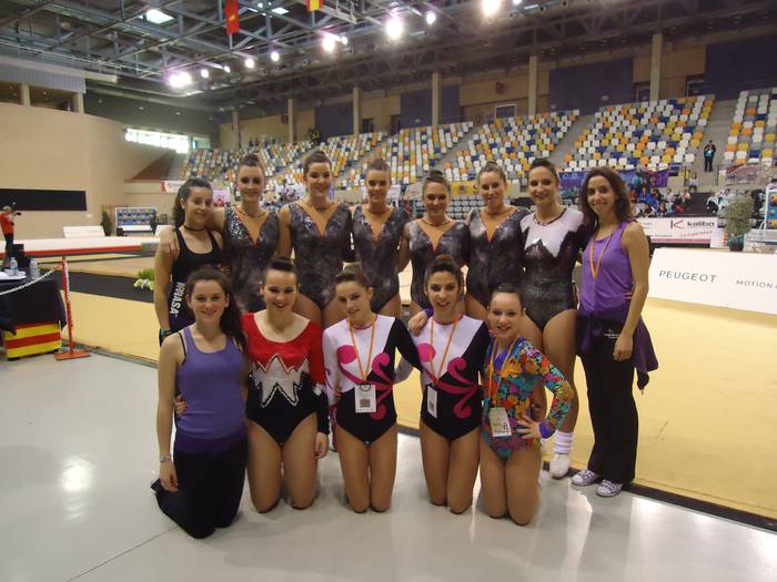 Dragoiko gimnastak Espainiako aerobik kopan 