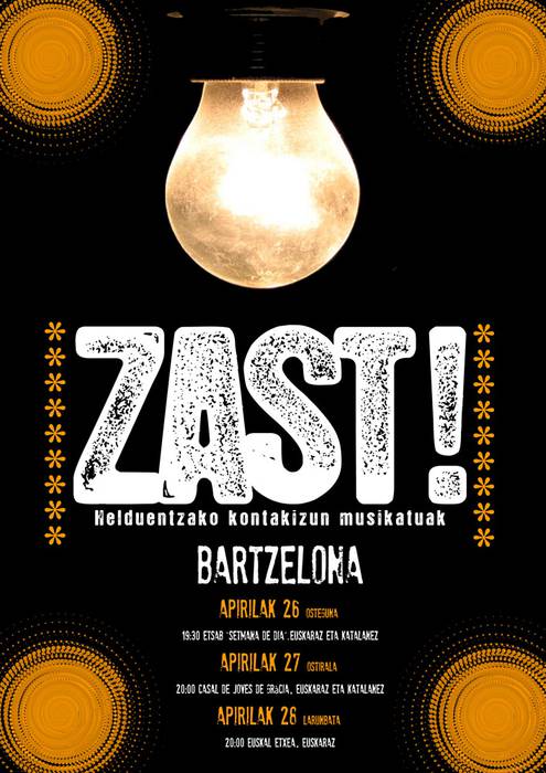 Bartzelonan aurkeztuko dute 'Zast!' helduendako kontakizun musikatua
