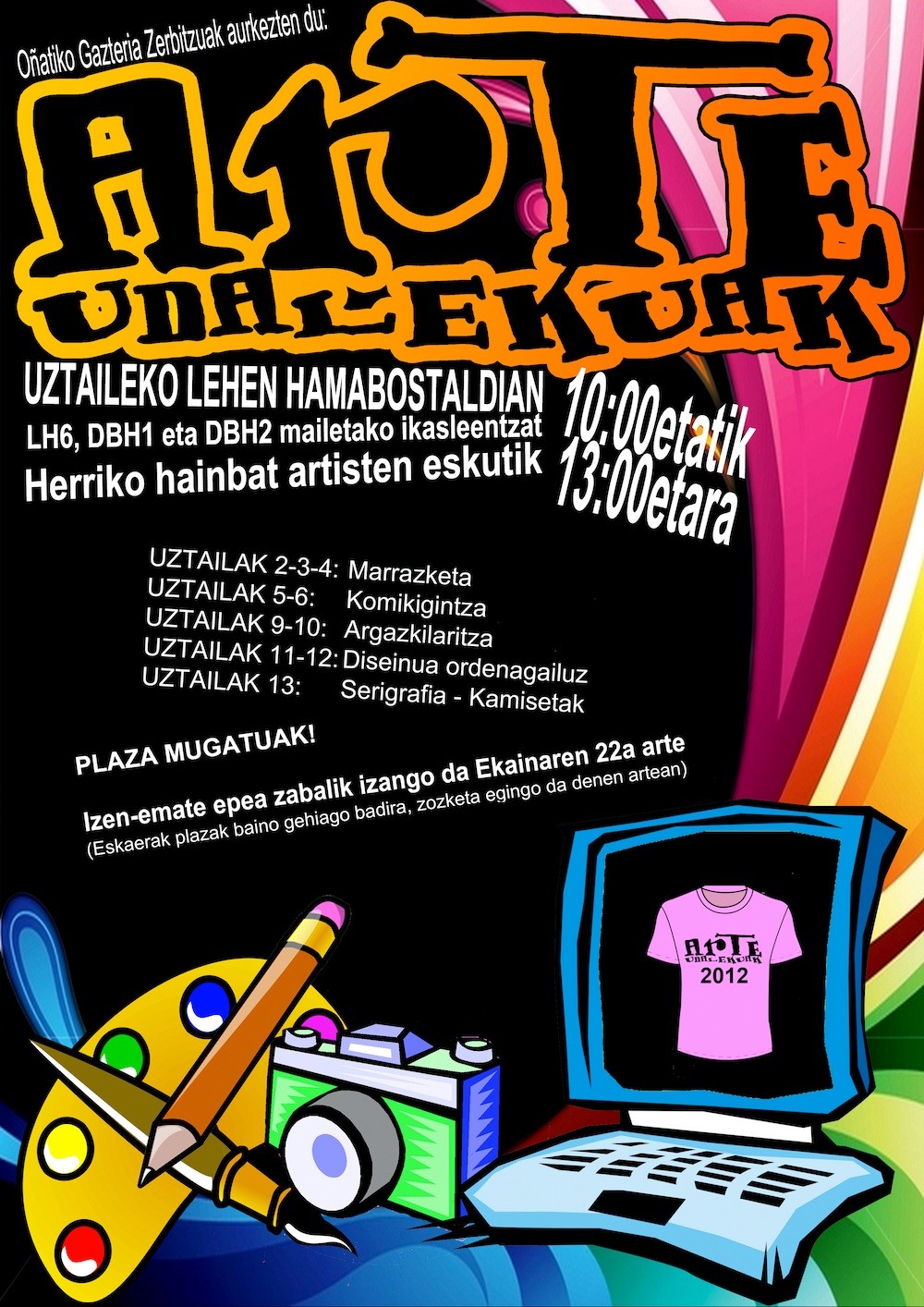 Arte Udalekuak uztailean