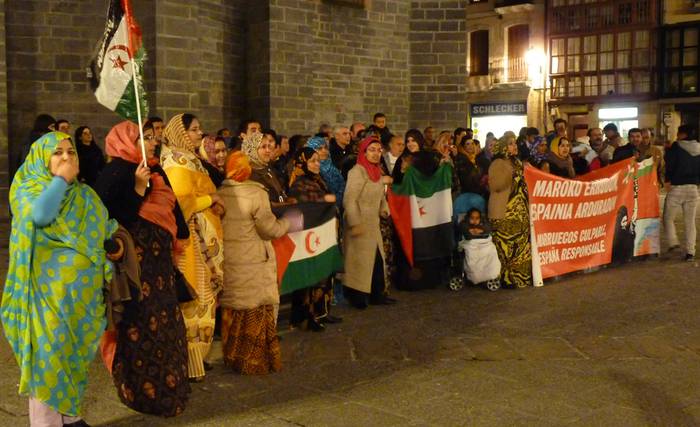 Saharak bizi duen egoera salatu dute Arrasaten