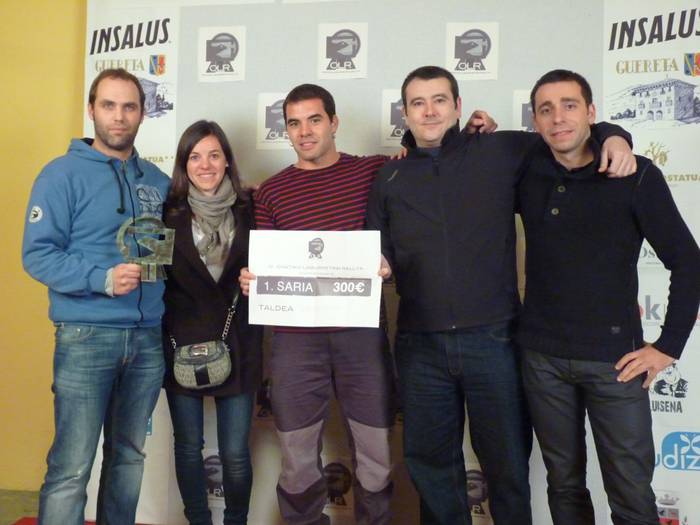 Txantxiwood taldeak irabazi zuen lehen saria Oñatiko Laburmetrai Rallyan