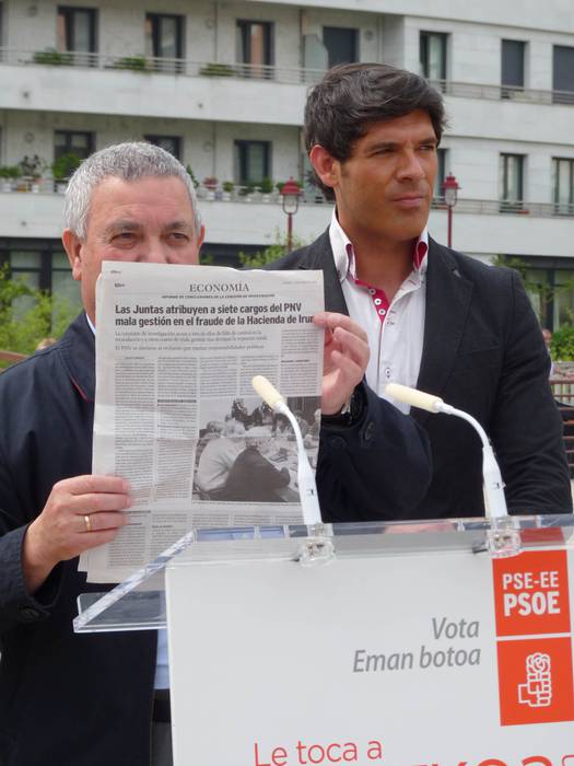 Ogasuneko "eskandaluekin" lotu du Buenek EAJ, eta Aldundira gardentasuna PSE-EErekin iritsiko dela gaineratu