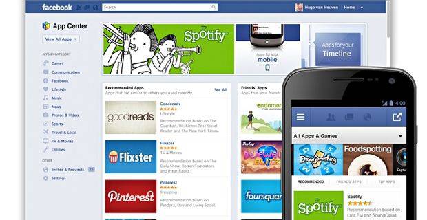 'App' eskaintza uholdera batu da Facebook ere