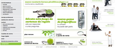 Fagor etxearen 2.0 webgunea, interaktiboagoa