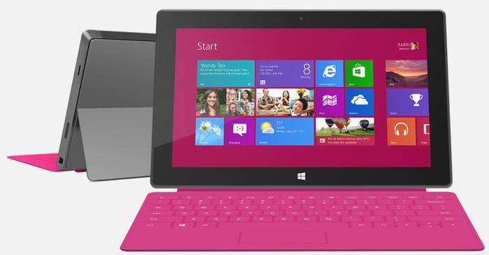 Microsoften tableta, Surface, otsailaren 14tik aurrera eskuragarri
