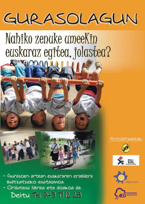 Guraso-lagun egitasmoa abiarazi gura dute Arrasaten