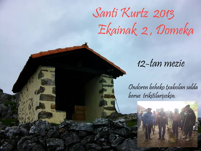 Santikurtz Eguna ospatuko dute domekan
