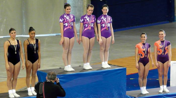 Dragoi gimnasia taldekoak hirugarren, Espainiako aerobik txapelketan
