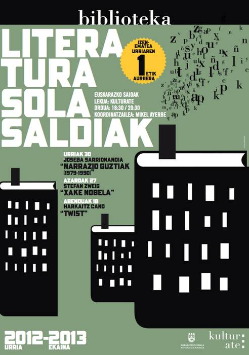 Euskadi Literatura Saria jaso duen 'Twist' eleberria Arrasaten aztergai