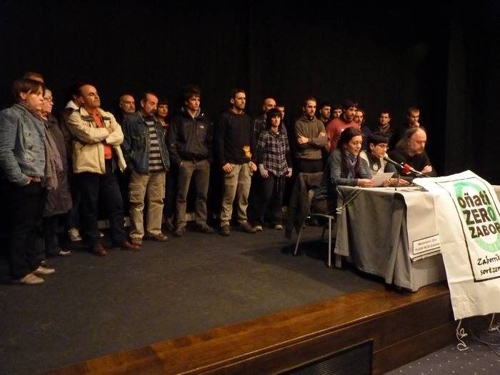 Zero Zabor plataforma aurkeztu dute